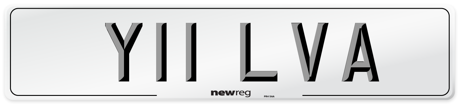 Y11 LVA Number Plate from New Reg